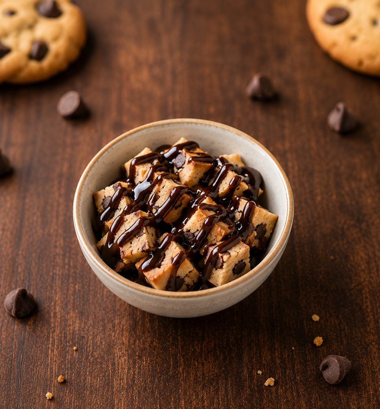 Crumbled cookie